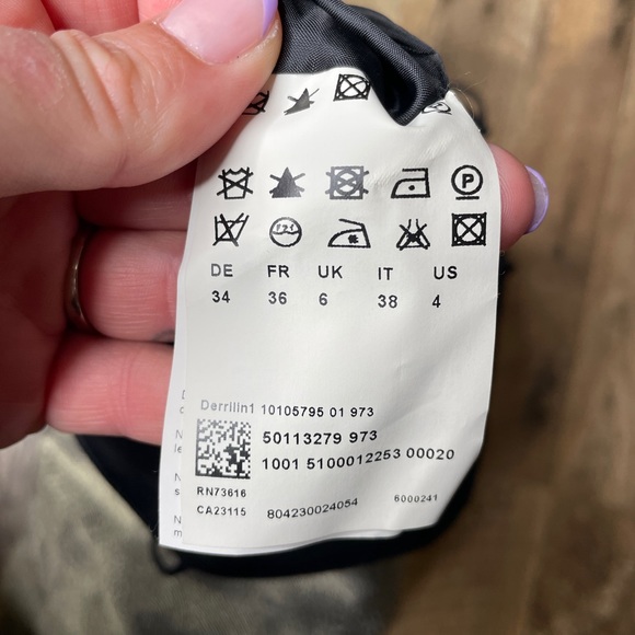 Hugo Boss Cocktail Dress Mini Derrilin Gold - Picture 10 of 13